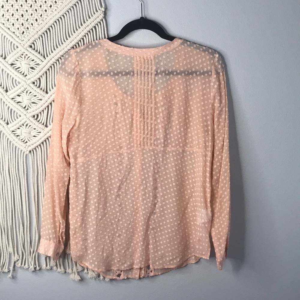 ANTHROPOLOGIE MEADOW RUE Adoria Silk Blouse Small - Picture 5 of 8